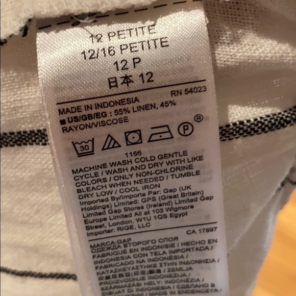 Gap sz 12 petite linen and rayon pants - Picture 8 of 10